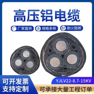 厂家直供YJLV22铝芯高压电缆电线YJLV22铝芯高压电缆规格多样 1米