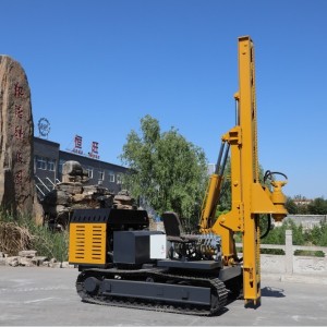 山地光伏打桩机 太阳能发电光伏桩压桩履带式光伏螺旋钻 孔引孔机 1部（电议）