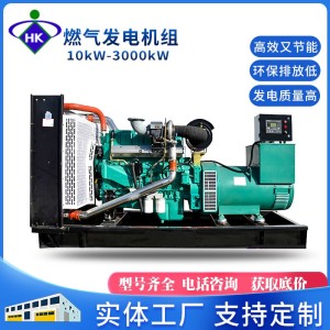 燃气发电机组 沼气发电机小型220伏养殖备用三相50/100/200千瓦 1台