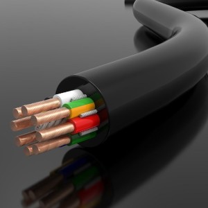 LiHH 无卤数据线(柔性线缆) 欧规 300V 铜芯电线电缆  1米