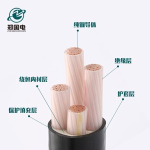 项目工程用 铜材质 3芯 精选耐高温高压防火线缆 足量足米 1米