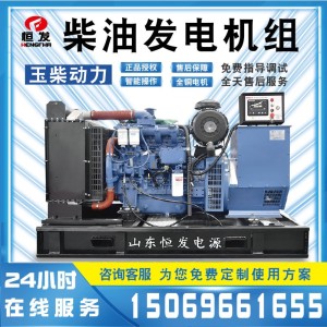 工厂用玉柴发电机组 50/100/150/200/300/500kw备用柴油发电机组 1台