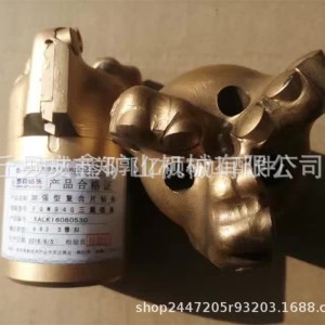 三翼弧角复合片金刚石钻头 罗克弧角钻头94三翼罗克弧角钻头 1只