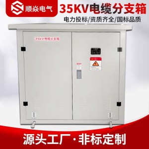 35KV高压电缆分支箱一进三六出10KV户外欧式电缆不锈 钢铜排对接箱 1台