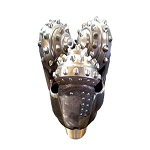 矿用牙轮钻头7/8英寸镶齿三牙轮钻头水井钻机pdc岩石扩孔器凿岩机 1只