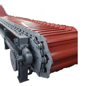 高锰钢链板输送机 铁矿石、泥石传送带 可以输送有棱角的块状物料 2米