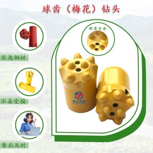 优化精选球齿钻头检测报告齐全凿岩机钻头全年有货柱齿钻头 1支