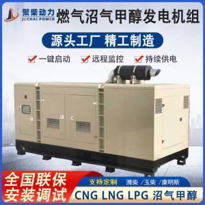 500KW燃气发电机组500kw甲醇发电机三相电380V400千瓦沼气发电机 1台