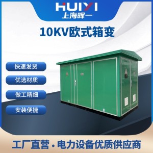 10kv欧式箱变户外路灯移动开关柜预装式成套配电房箱变压器房 3台