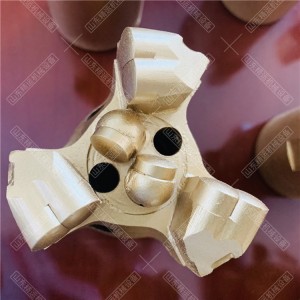 φ75三翼金刚石钻头PDZ金刚石复合片探水钻头烧结体胎体合金钻头 1台