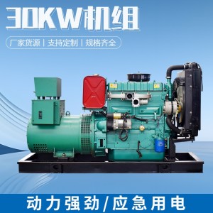 潍坊柴油发电机组30/50/100/200/300/500kw大功率低噪音三相380v 1台