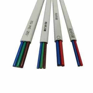 起帆铜芯电线BVVB 2*1.5/2.5/4平方家装扁平硬护套线电线厂家批发 1卷