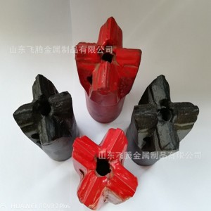 高炉出铁口钎头厂家供应φ60φ65φ70φ80炼铁高炉开口机十字钻头 50台